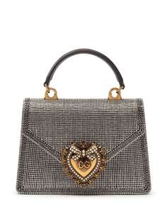 Dolce & Gabbana маленькая сумка Devotion со стразами