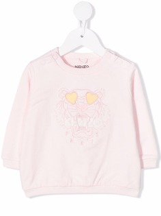 Kenzo Kids толстовка из органического хлопка с вышитым логотипом