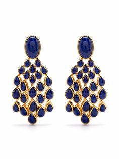 Aurelie Bidermann серьги-клипсы Lapis Lazuli Cherokee