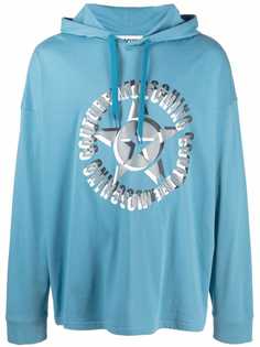 Moschino худи с кулиской и логотипом
