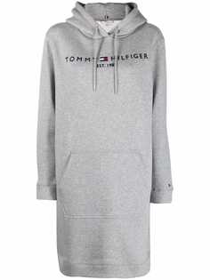 Tommy Hilfiger платье-худи с вышитым логотипом