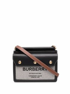 Burberry мини-сумка через плечо с узором Horseferry