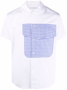 Comme Des Garçons Shirt рубашка с короткими рукавами и контрастной нашивкой