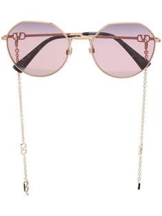 Valentino Eyewear солнцезащитные очки с логотипом VLogo