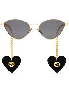 Gucci Eyewear солнцезащитные очки в оправе кошачий глаз