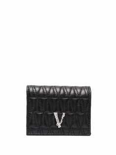 Versace стеганый кошелек с логотипом