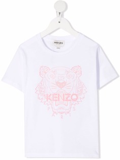 Kenzo Kids футболка из органического хлопка с принтом