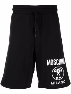 Moschino шорты-бермуды с логотипом Double Question Mark