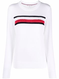 Tommy Hilfiger джемпер в полоску с логотипом