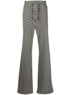 Balmain брюки с монограммой