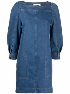 See by Chloé джинсовое платье-трапеция