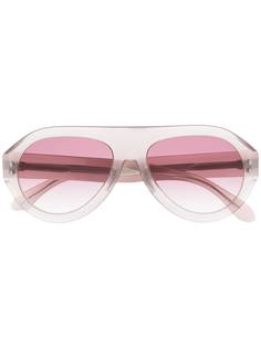 Isabel Marant Eyewear солнцезащитные очки-авиаторы в прозрачной оправе