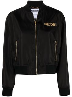 Moschino бомбер с логотипом