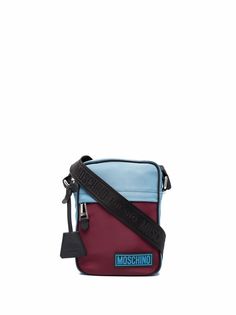 Moschino сумка-мессенджер с нашивкой-логотипом