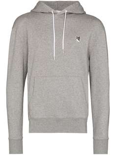 Maison Kitsuné logo-appliqué hoodie