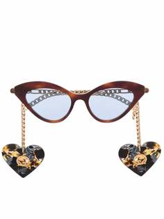 Gucci Eyewear cat-eye frame chain sunglasses