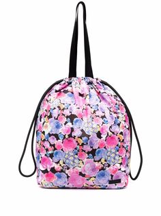 GANNI large floral-print tote bag