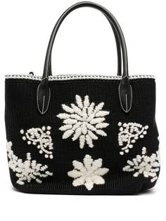 Ermanno Scervino плетеная сумка-тоут с вышивкой