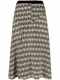 Ports 1961 abstract pattern print skirt