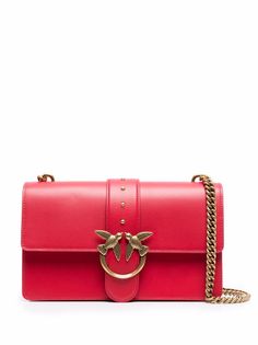 Pinko Love leather shoulder bag