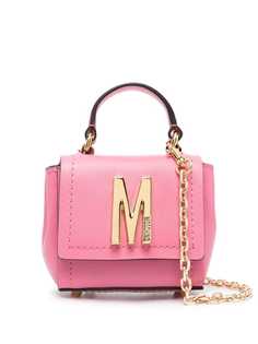 Moschino мини-сумка с верхней ручкой и логотипом