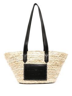 Emporio Armani плетеная сумка-тоут