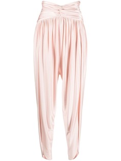 Alexandre Vauthier брюки с завышенной талией и сборками