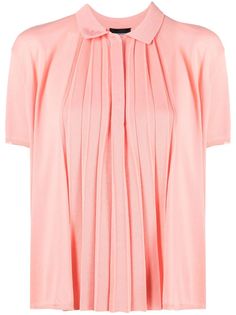 Emporio Armani трикотажный топ с плиссированной вставкой