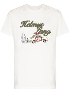 Helmut Lang футболка с принтом из коллаборации с Saintwoods
