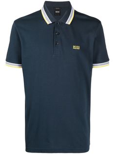 BOSS рубашка поло с логотипом