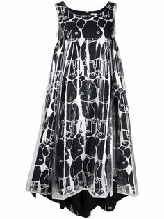 Comme Des Garçons платье миди с абстрактным принтом