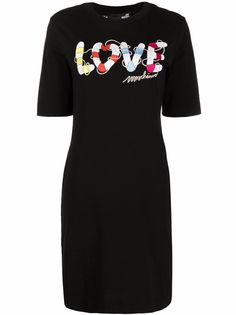 Love Moschino платье-футболка с графичным принтом