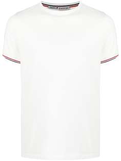 Moncler футболка с отделкой в полоску