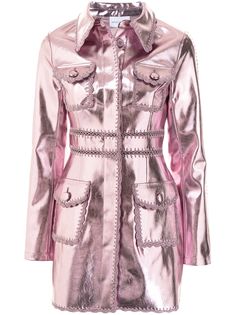 Alice McCall куртка с эффектом металлик и фестонами