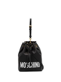 Moschino сумка-ведро с логотипом