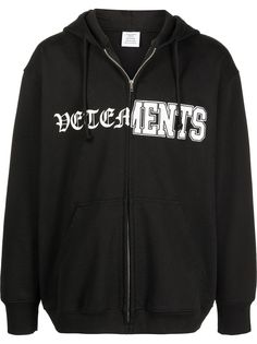 VETEMENTS худи на молнии с логотипом