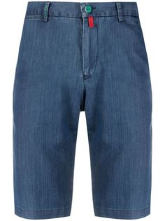Kiton джинсовые шорты строгого кроя