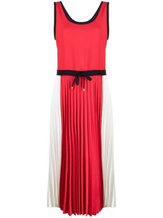 Tommy Hilfiger платье в стиле колор-блок с плиссированной юбкой