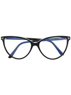 TOM FORD Eyewear очки FT5743-B в оправе кошачий глаз