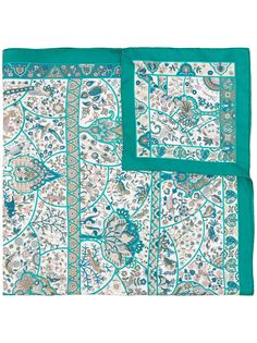Hermès платок Au Pays Des Oiseaux Fleurs pre-owned из коллаборации с Commes Des Garçons
