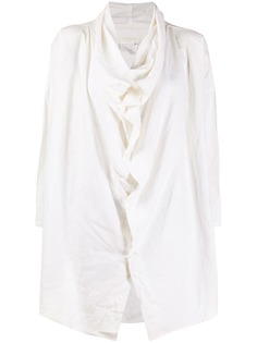 Yohji Yamamoto Pre-Owned рубашка свободного кроя с драпировкой