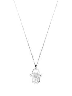 Chopard колье Good Luck Charms из белого золота с бриллиантами