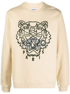 Kenzo толстовка с вышивкой Tiger