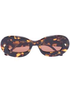 Nanushka солнцезащитные очки в круглой оправе