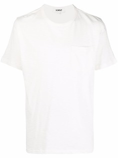 YMC футболка из органического хлопка с карманом