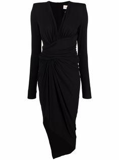 Alexandre Vauthier платье асимметричного кроя с запахом