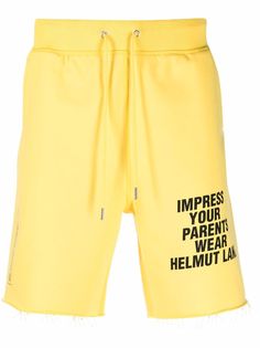 Helmut Lang шорты Impress Your Parents