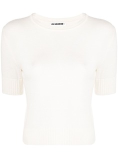 Jil Sander трикотажный топ с короткими рукавами