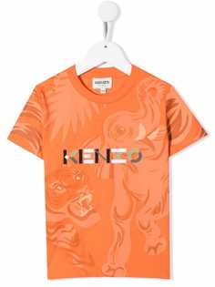 Kenzo Kids футболка с графичным принтом