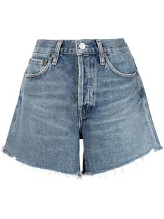 AGOLDE джинсовые шорты с эффектом потертости
